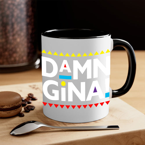 damn gina 178#- black words - phrases-Mug / Coffee Cup