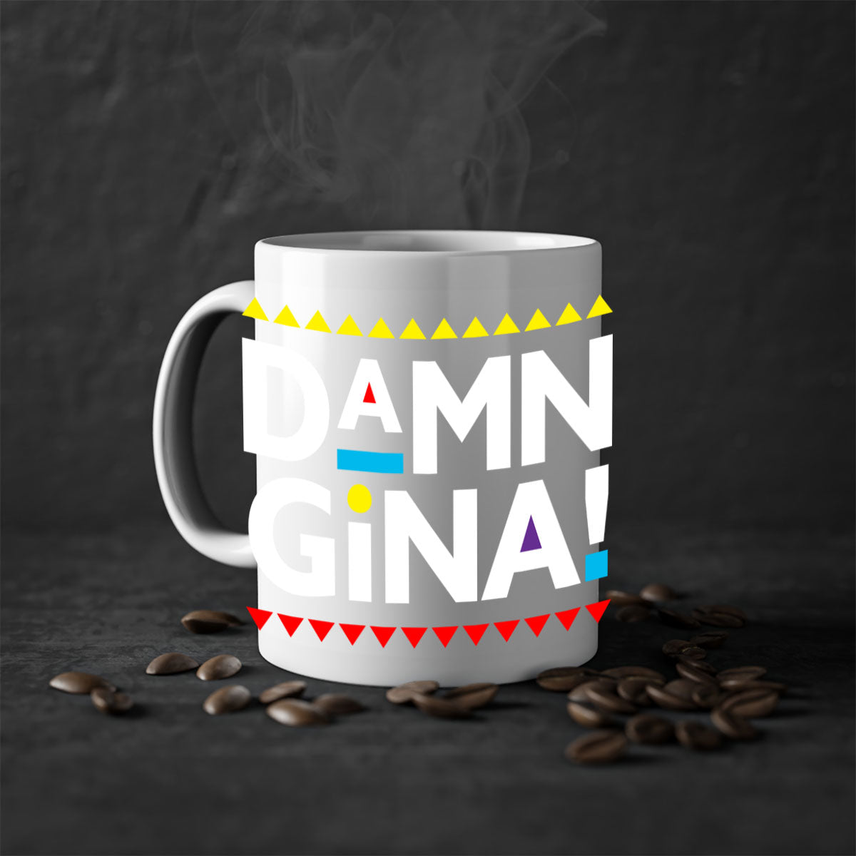 damn gina 178#- black words - phrases-Mug / Coffee Cup