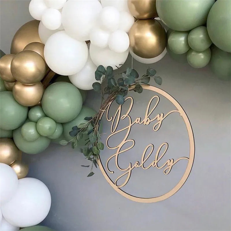 137PCS Sage Green Balloon Garland Arch Kit White Gold Confetti Balloons for Wedding Birthday Balloons Baby Shower Decorations